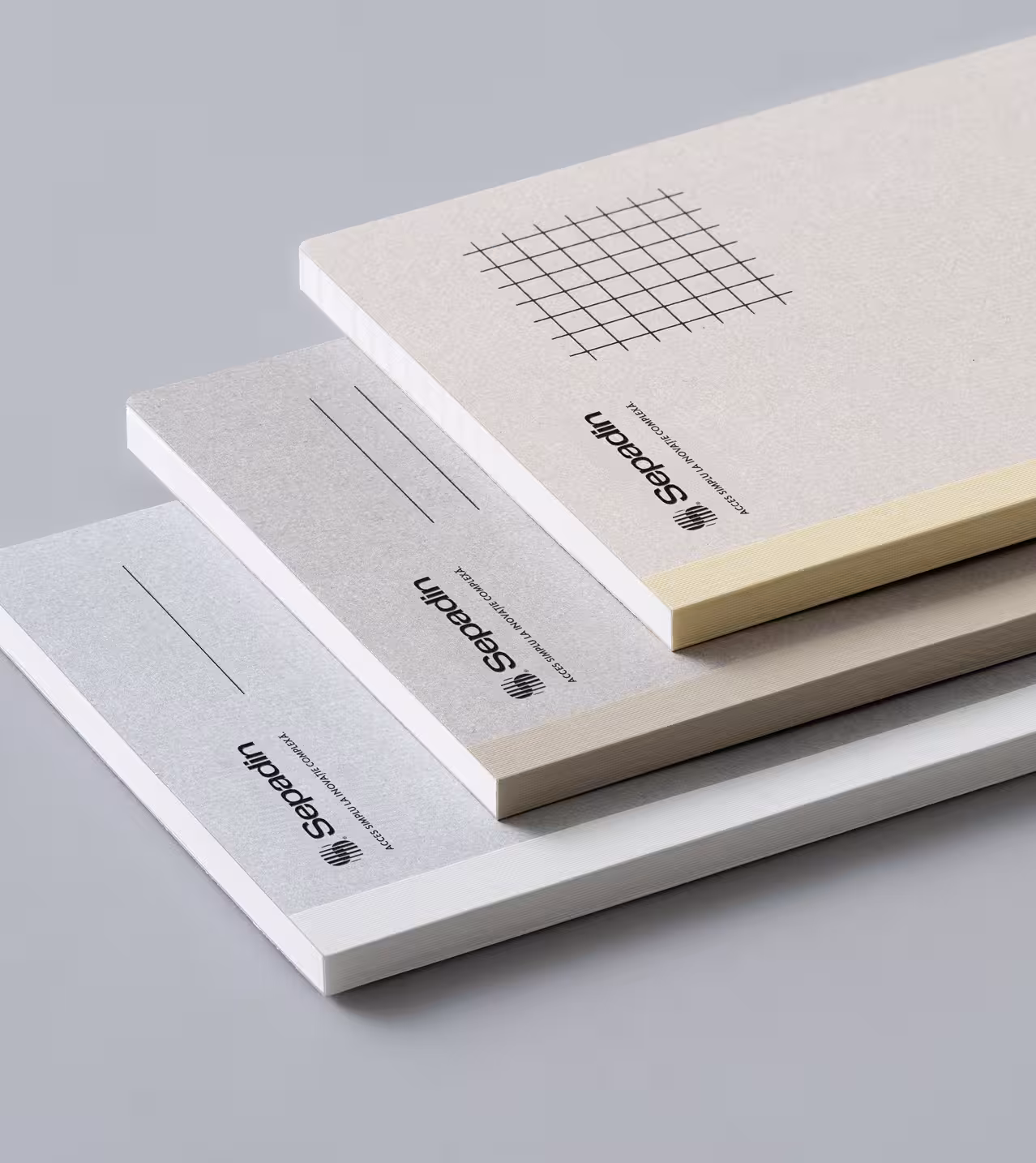 Caiete cu logo aplicat.